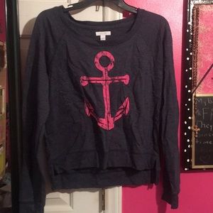 navy crew sweater